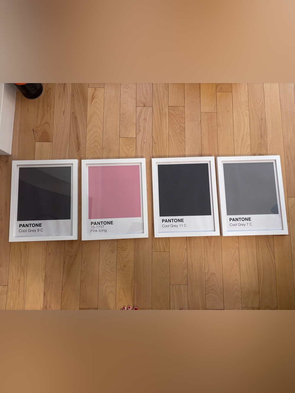Pantone Color Wall Art - White Frames